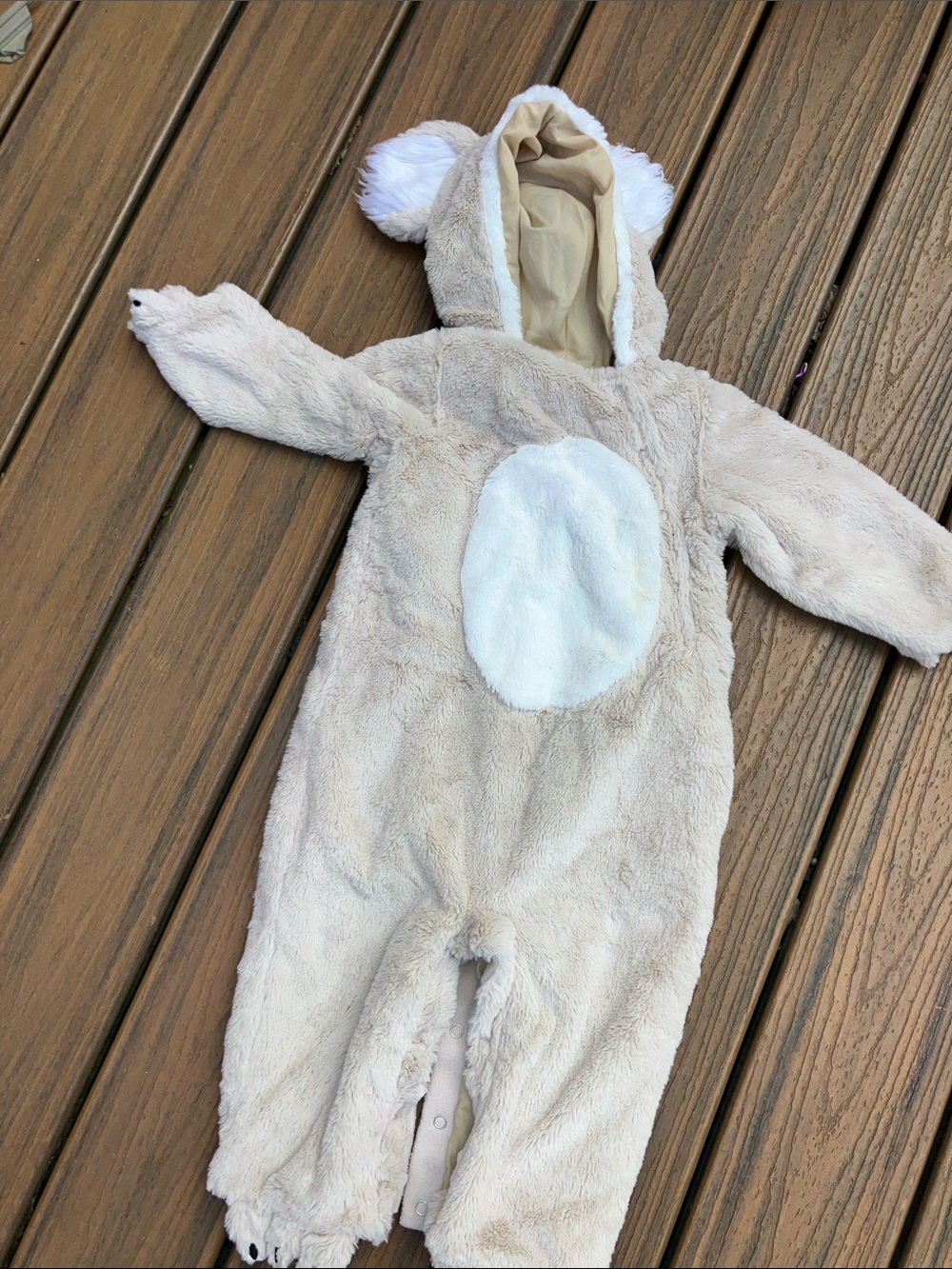 POTTERY BARN KIDS KOALA Hooded One-Piece PLUSH SNAP LEG COSTUME